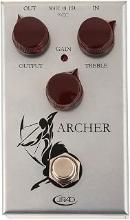 J. Rockett Audio Designs Pedal de efeitos de guitarra Overdrive e Boost Series Archer Tour