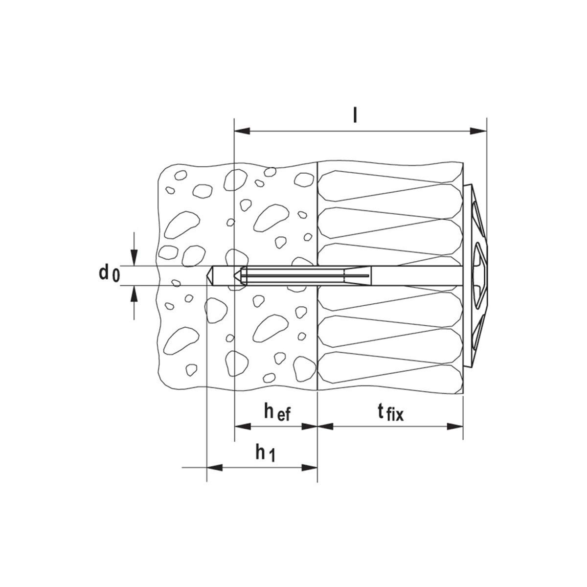 fischer - Fixation pour isolants DHK 100 / Boite de 250