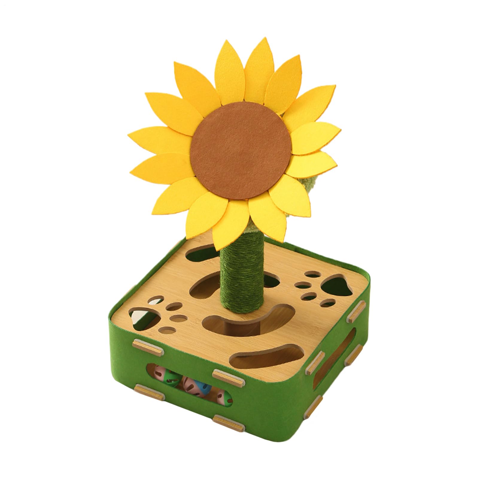 Generisch Interaktives Katzenspielzeug Futterball Mit Sonnenblumen Design