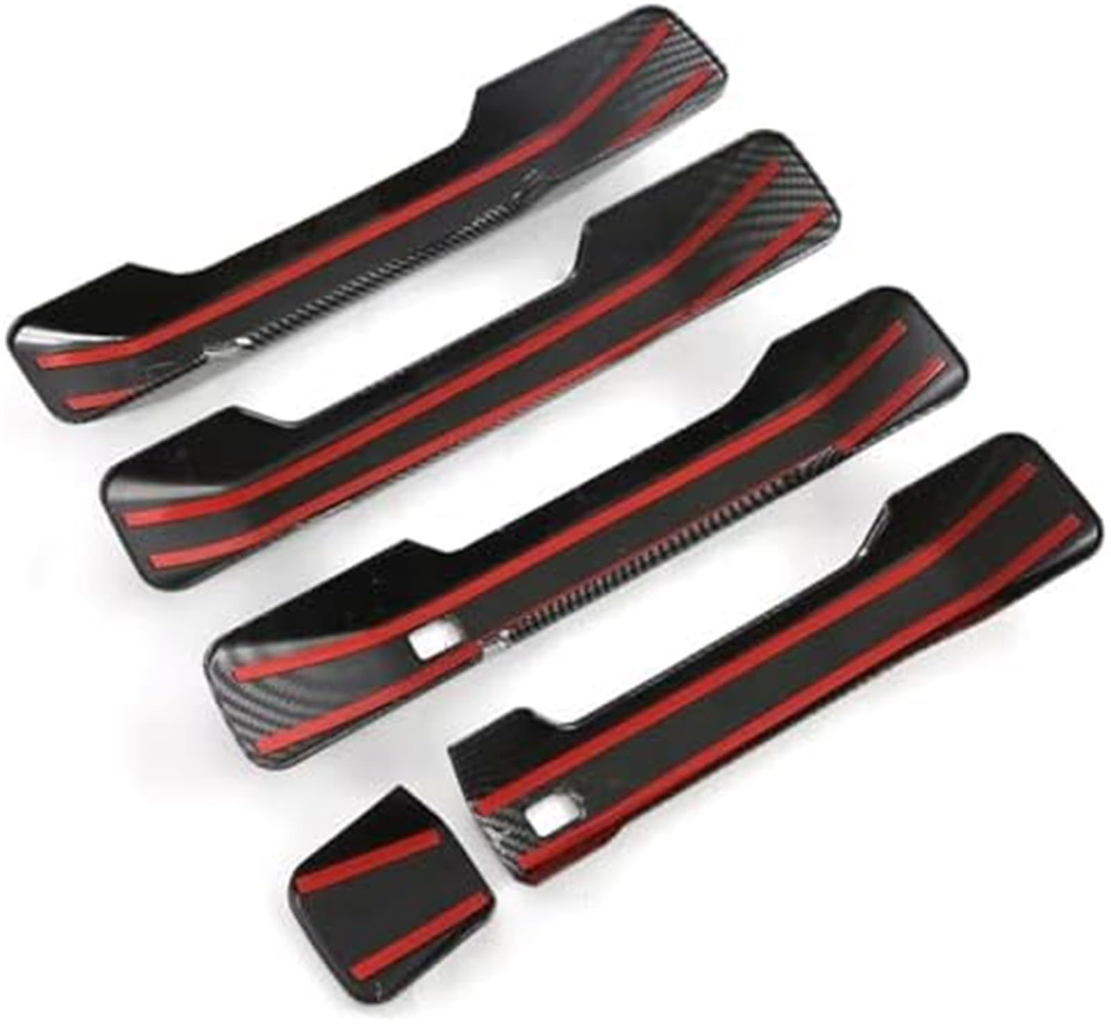 Osłona klamki zewnętrznej Zewnętrzna klamka dla drzwi samochodowych miska nakładka pokrywa tapicerka Decor Abs, Hyundai, Santa Fe 2024 2025(BLACK Handle Bowl 9)