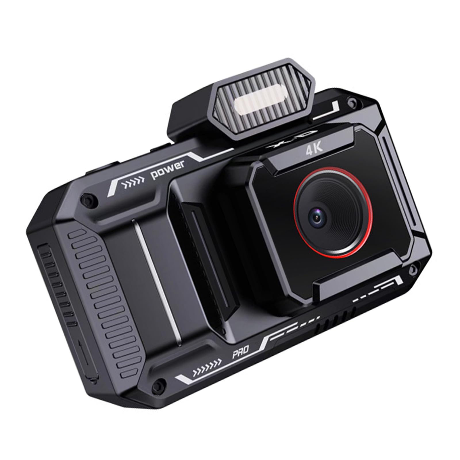 Fotocamera compatta 4K con stabilizzazione del movimento, effetti vintage, corpo antiurto per gli appassionati di avventura fotocamera digitale per studenti