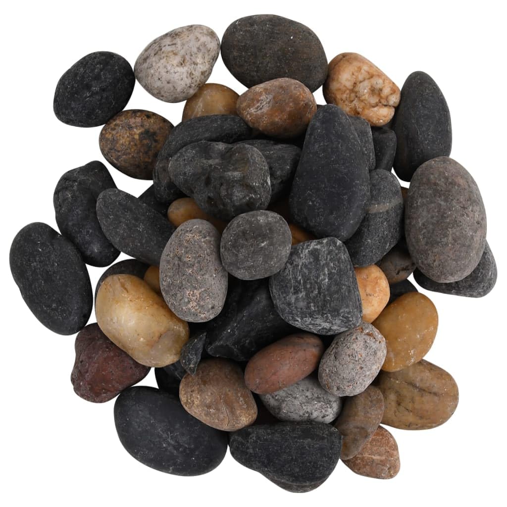 INLIFE Polierte Kiesel 25 kg Mehrfarbig 5-8 cm,Tier- & Haustierbedarf,Haustierbedarf,Aquaristik,Aquariumdekoration,Mehrfarbig,25 KG,155334