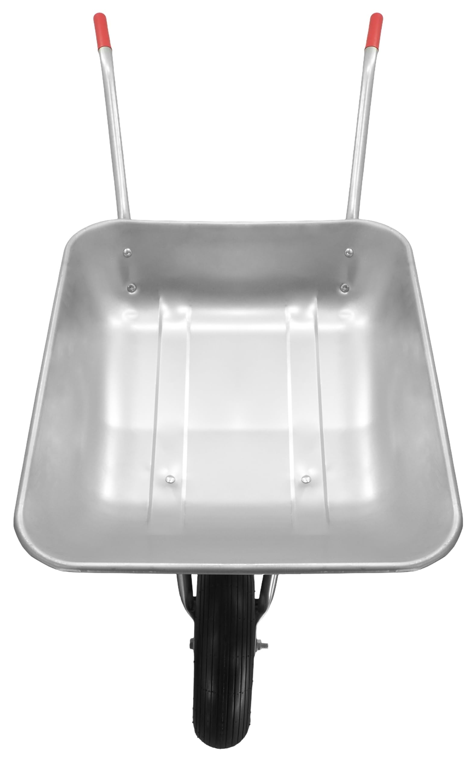 Brouette de jardin - Brouette galvanisée légère de 80L, capacité de charge jusqu'à 130 kg pour le jardin et les travaux