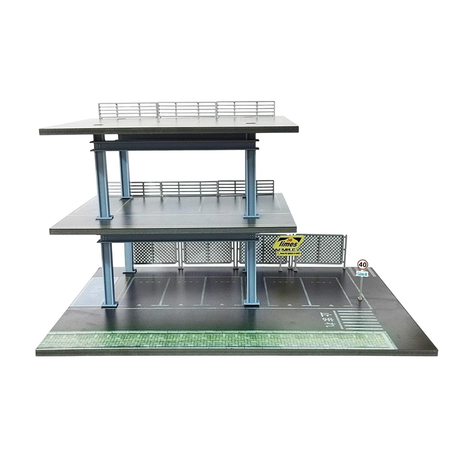 MagiDeal Diorama de estacionamiento a Escala 1/64, Modelo de Escena en Miniatura, Adorno Decorativo, fácil Montaje, Vitrina, Organizador, Caja de exhibición de, M0085f