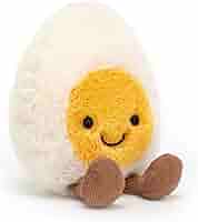 ジェリーキャットのアミューズバルシリーズ 花婿さんのボイルドエッグ Amazon.com: Jellycat Amuseables Boiled Egg Bride Stuffed Toy