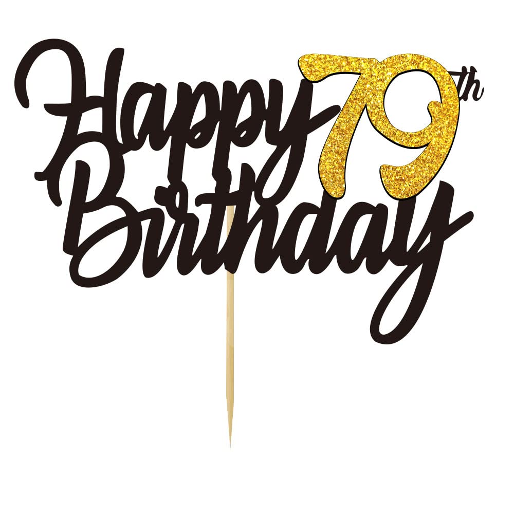 79th & 97th Birthday Candles With Crown Design – Gold Number Cake Toppers For Milestone Celebrations - View #7