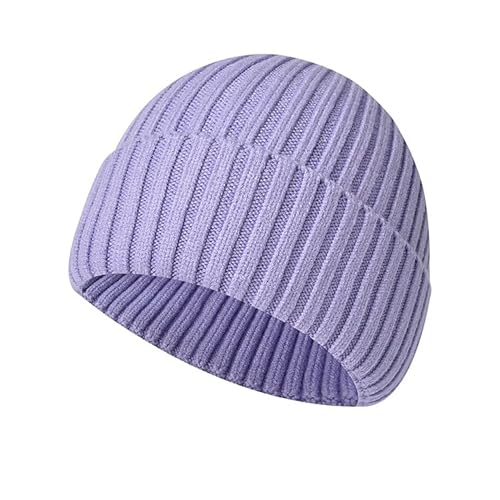 FCHUI Beanie Hat-Trawler Beanie Hats Baseball Cap Winter Knitted Hat for Gifts Unisex (Purple)