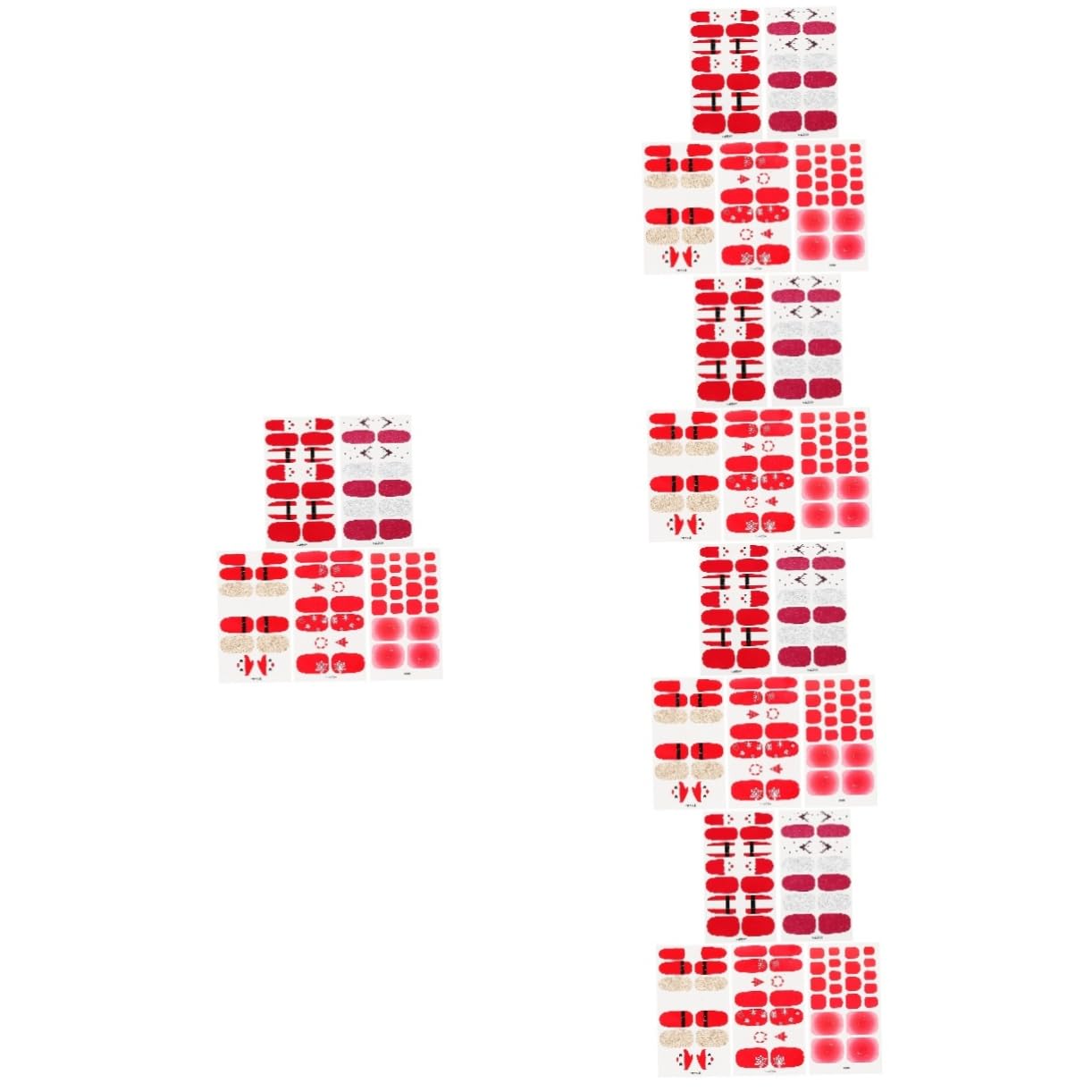 Didiseaon 5 Set Adesivi Per Unghie Natalizie Unghie Finte Natalizie Decorazioni Natalizie Decalcomanie Per Unghie Adesivi Natalizi Ornamento Natalizio Adesivi Per Unghie Invernali 5 fogli*5