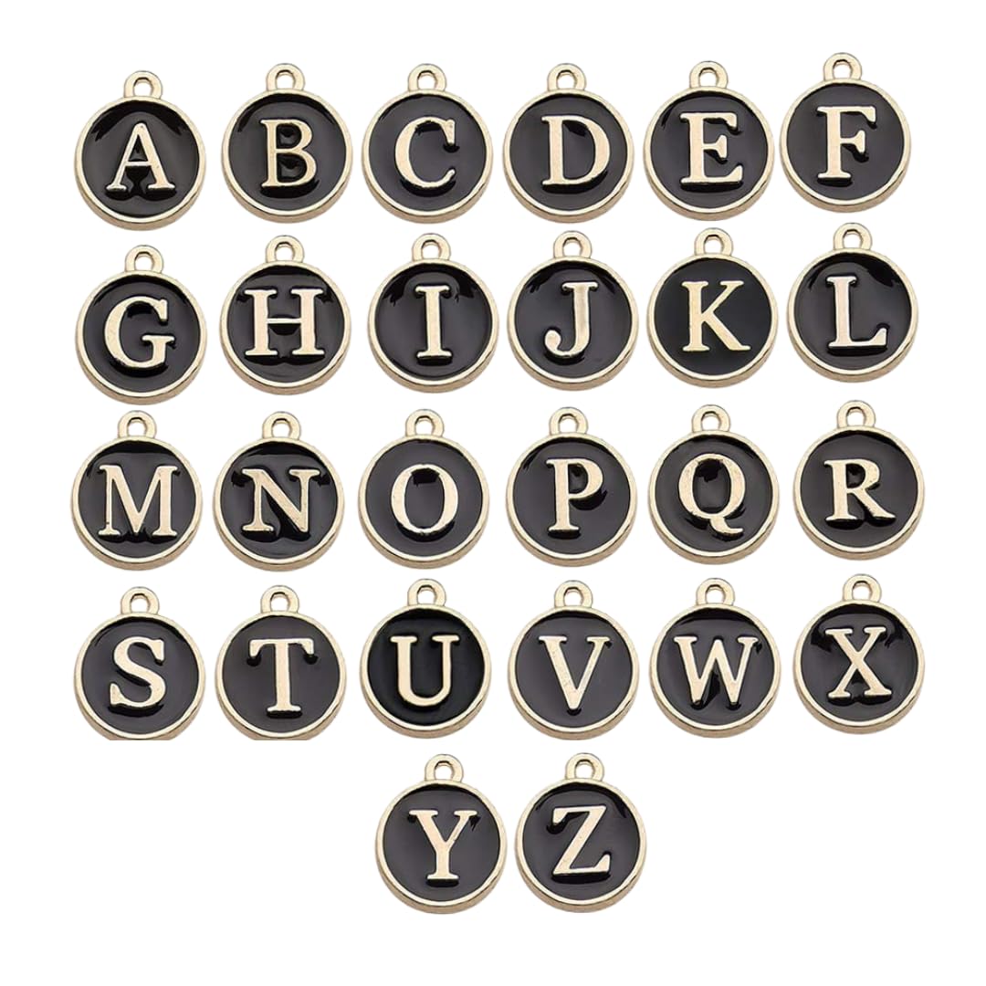 SATRA TRADERSDouble Side Alphabet Charm Pendant
