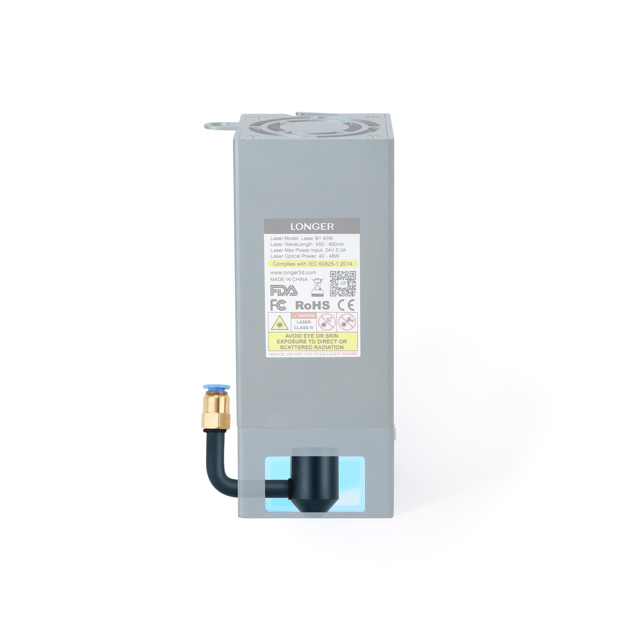 Longer for RAY5 20W B1 20W/30W/40W Laser Air Assist Nozzle Kits(1PCS) Recycled Claim Standard Blended