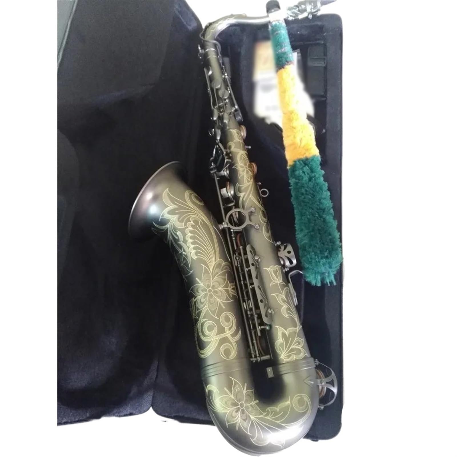 Saxofón Saxofón Tenor, Instrumento Musical Negro Mate, Saxofón Tenor Profesional Con Estuche
