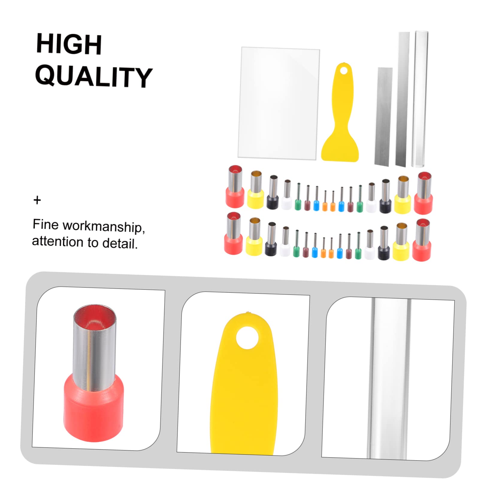 Holibanna 1 Clay Sculpting Tool with Backing Board Rolling Stick Cutter and Scraper for Easy Modeling and Shaping for Polymer Clay Crafts and DIY Projects