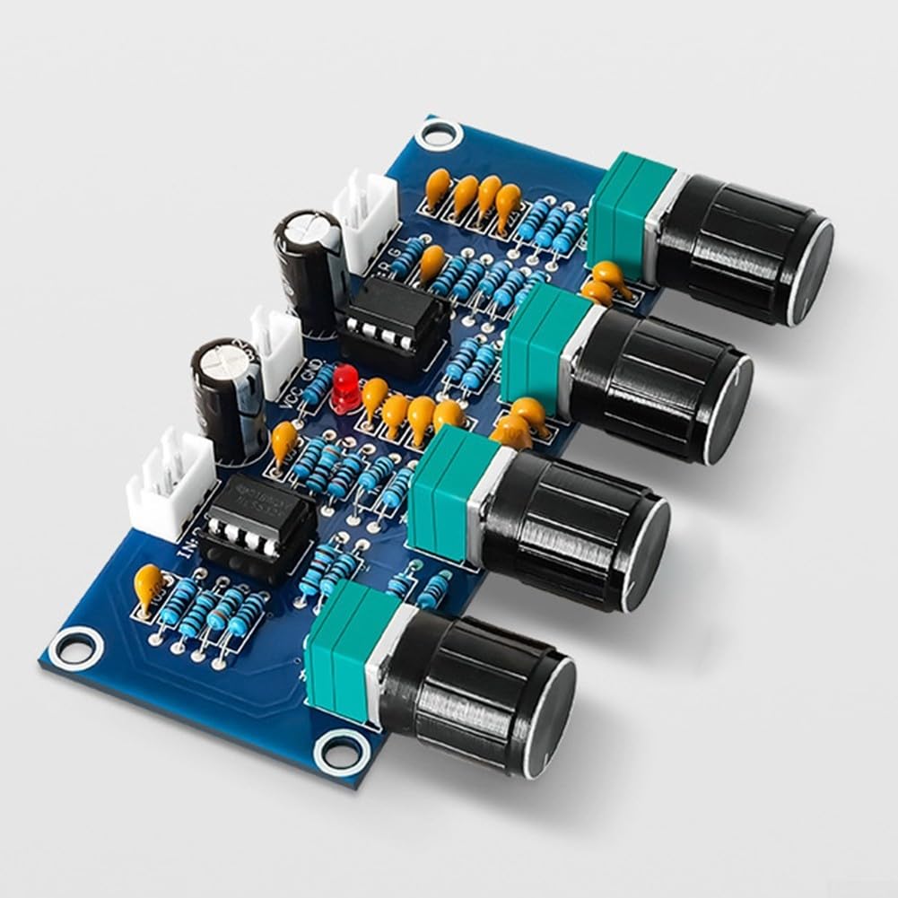 Scheda preamplificatore controllo tono NE5532 IC DC 12-24 V modulo audio bassi alti volume