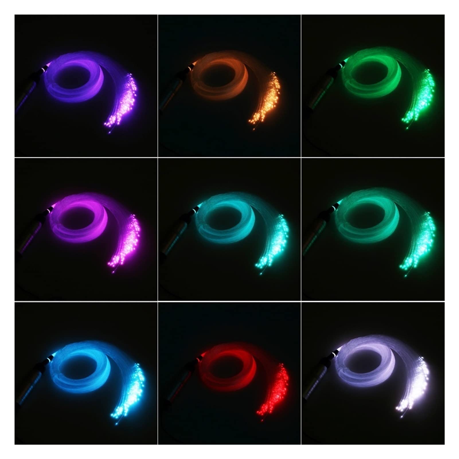DC12V 6W RGB. Światła gwiazdy dachowej samochodu PROWADZONY Światłowody gwiazda sufit Lekkie zestawy 2M 0,75 100~460pcs Światłowód ze sterowaniem RF Wysoka Wydajność(Mixed 380pcs 3M)
