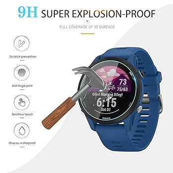 GARMIN - GARMIN FORERUNNER 255 MUSIC 装着のみ フィルム付 Amazon.co.jp: エレコム GARMIN Forerunner 255 / Music