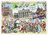 Schön gestaltete Grusskarte PK812 Berlin
