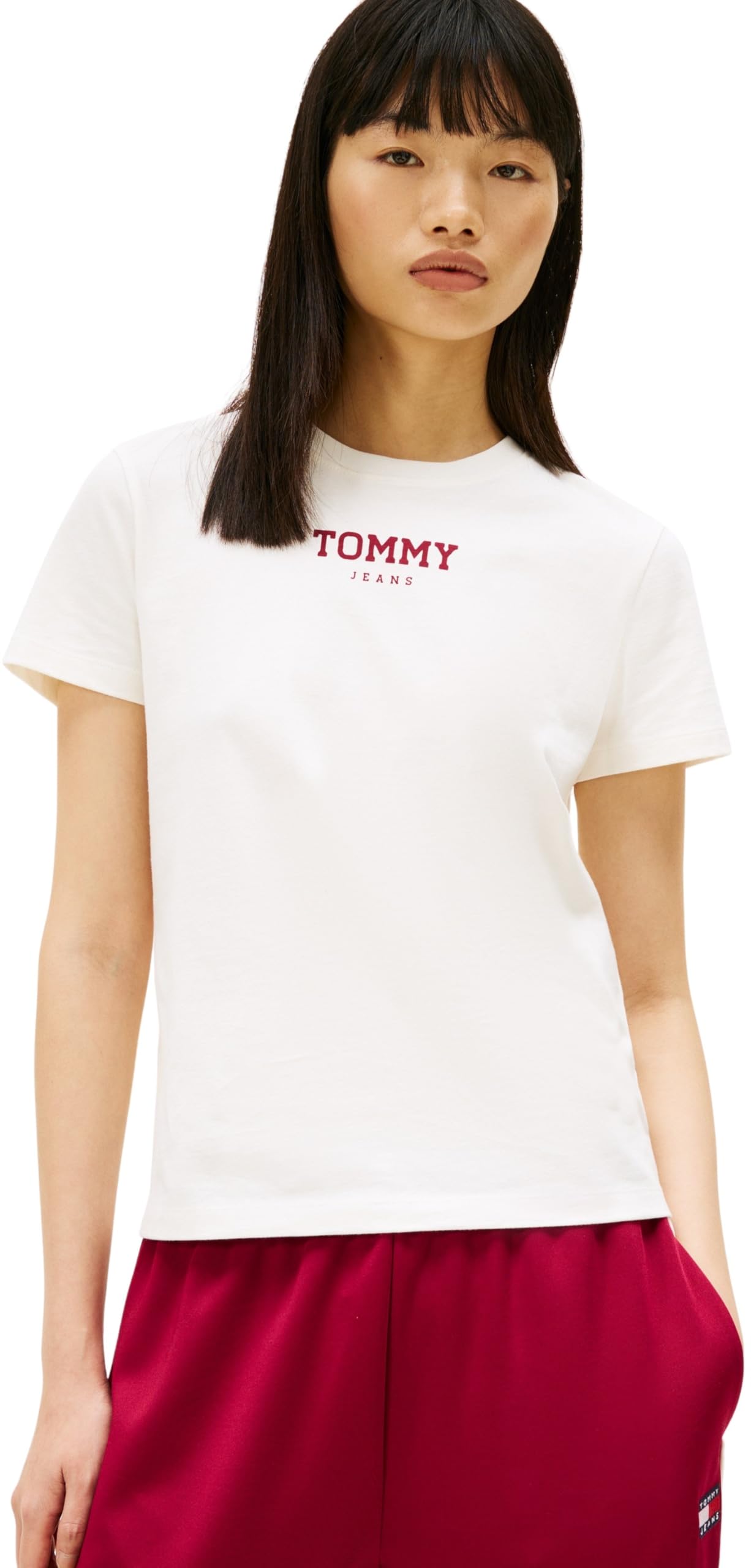 New York City  Women's  Essential Logo Tee, Football by Tommy Jeans in Size 14, Sports Direct