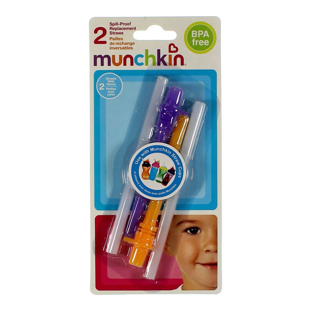 Munchkin Spill Proof Replacement Straws Assorted, F Amazon.in