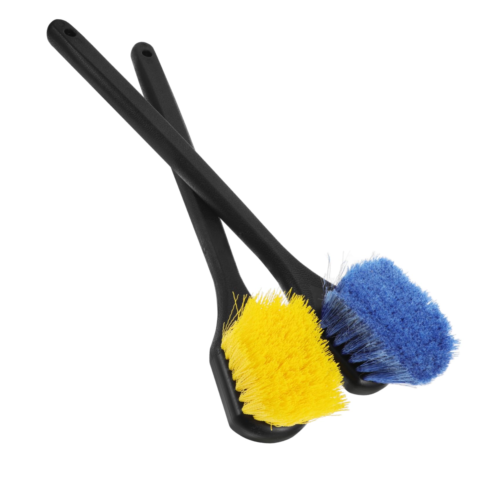 Gatuida 2pezzi Spazzola per Cerchi e Pneumatici Auto Setole Rigide per Lavaggio Auto Spazzola per Ruote Kit per Pulizia Autolavaggio Manico Lungo Ergonomico