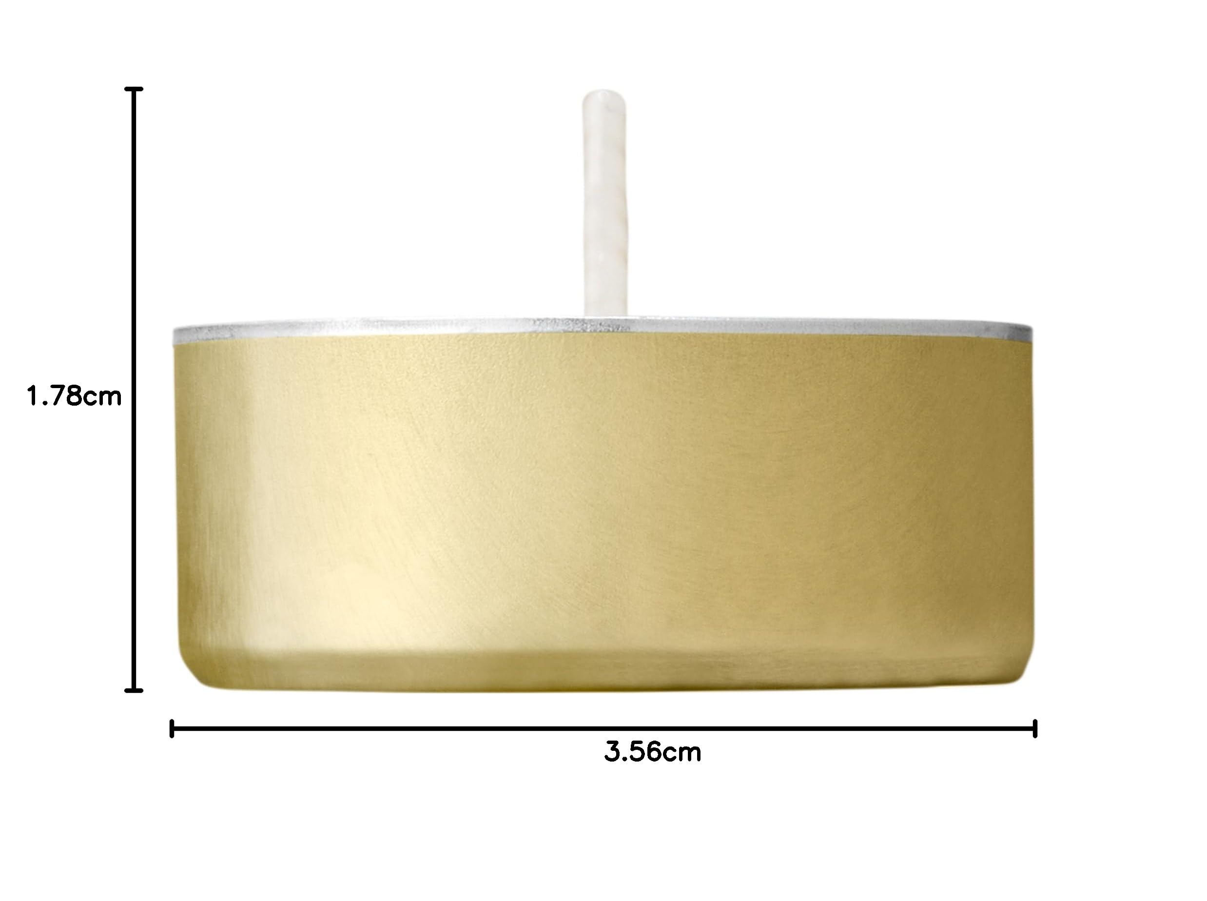 BOLSIUS Candele tealight dorate non profumate, 150 pezzi, lunga durata, cera senza fumo, stoppini in cotone, 6 ore di combustione, ideali per feste, matrimoni, decorazioni per la casa