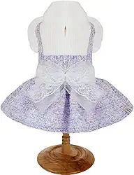 Vestido Tweed Glitter Lilás, Tamanho M