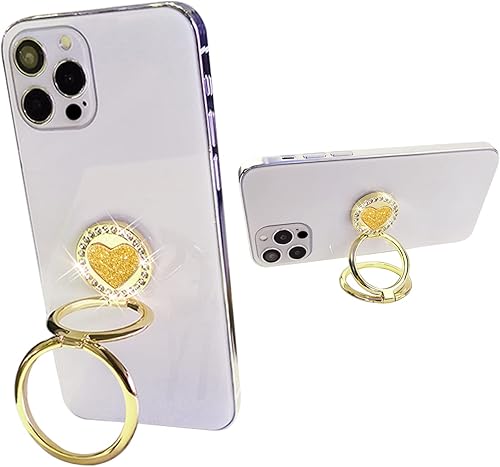 Miniatura 1 de JAHOLAN Soporte de anillo para teléfono, soporte de dedo de rotación de 360, soporte de anillo de teléfono celular, soporte de metal para teléfono