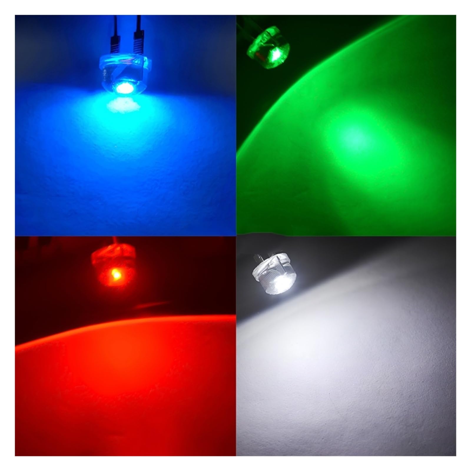 Lampada a LED a diodi da 8 mm Perlina Bianco Rosso Giallo Blu Verde che emette luce Decorazione Atmosfera Neon(Yellow,1000pcs)
