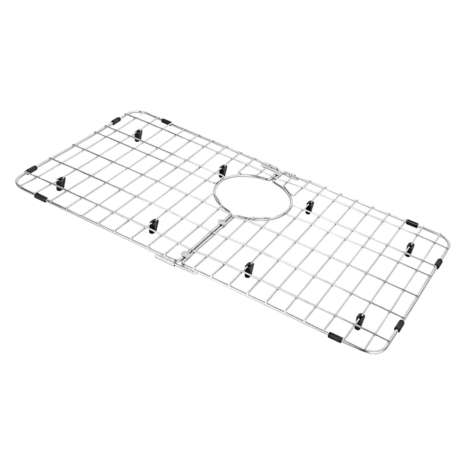 Stainless Steel Sink Grids Protector with Rear Drain Protective Grids Kitchen Rack for Bottom of Sinks Enduring Kitchen Rack for Bottom of