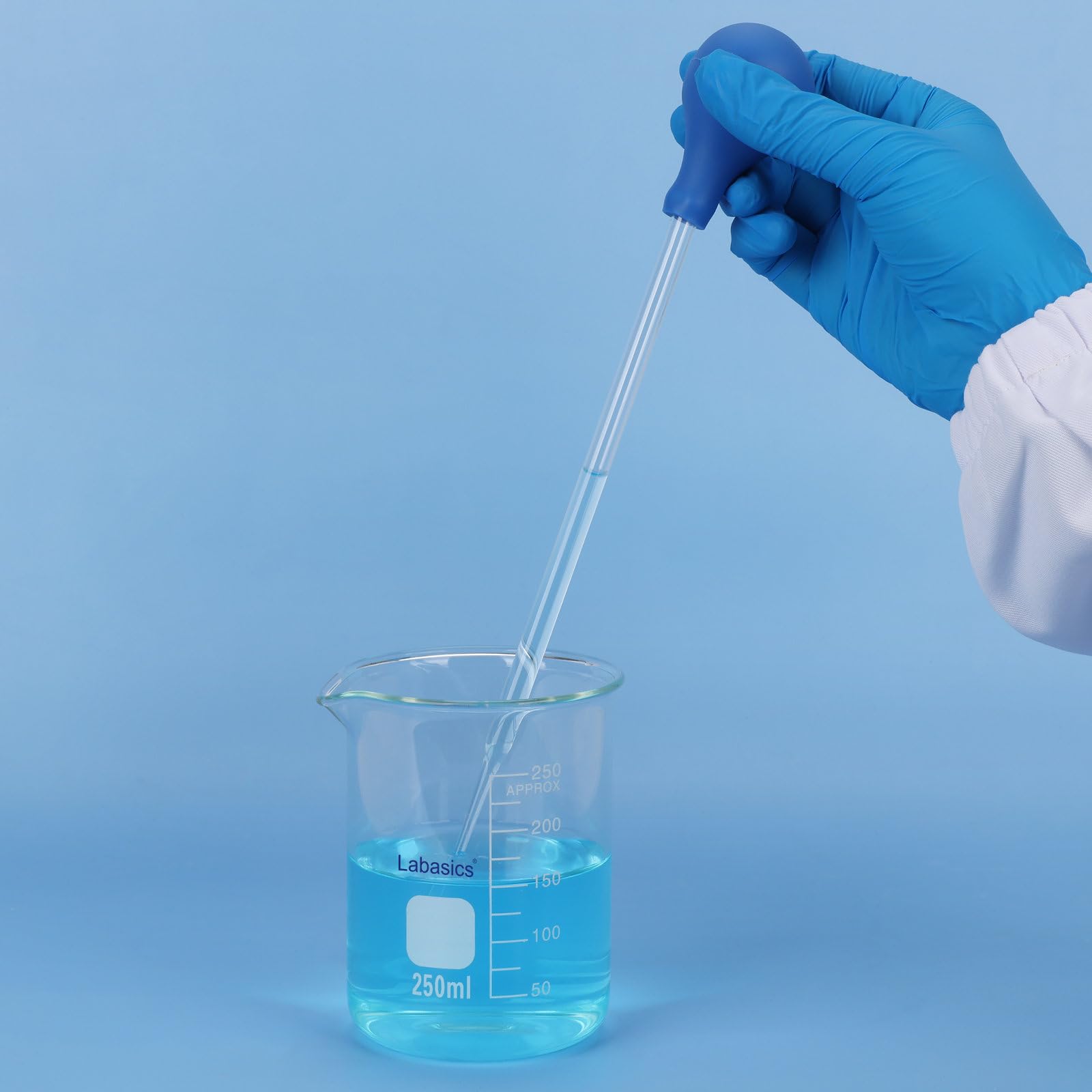 Labasics Pipetas de Vidrio sin Graduación para Laboratorio, Transferencia y Mezcla de Líquidos, para Experimentos Científicos y Aplicaciones de Laboratorio (Paquete de 50), 3ml