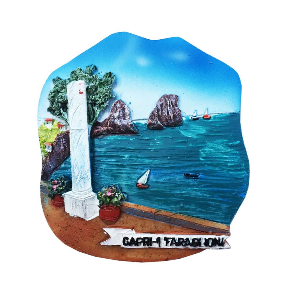 3D Island of Capri Naples Italy Fridge Magnet Travel Souvenir Gift Refrigerator Magnetic Sticker Craft