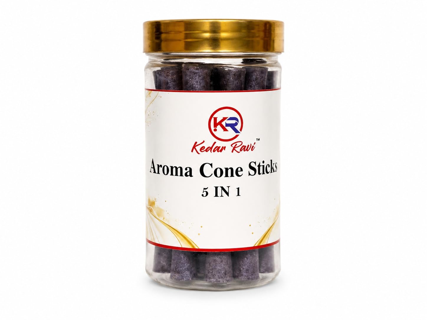 Aroma Cone Sticks, 5-in-1 Multi-Fragrance Incense Cones, Long Lasting Aroma, Jar Pack for Puja, Meditation & Home Fragrance-image-17