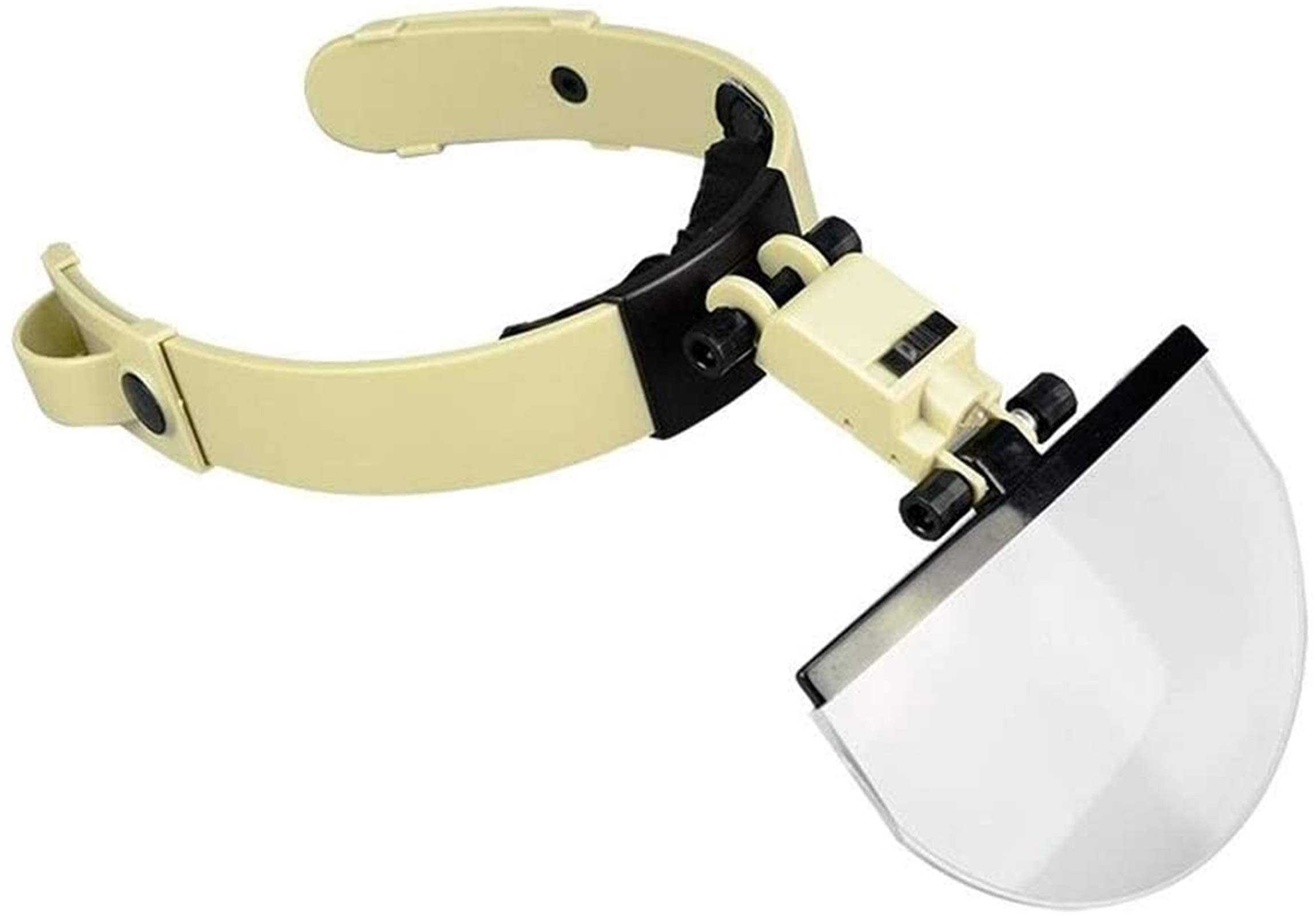 Lupa para Diadema, Lupa iluminada para Montaje en Cabeza, Lupa para Diadema con luz LED, Lupa de Lectura, Gafas, reparación electrónica para Lectura, joyería, Lupa para Pasatiempos, Lectura, Lupa de