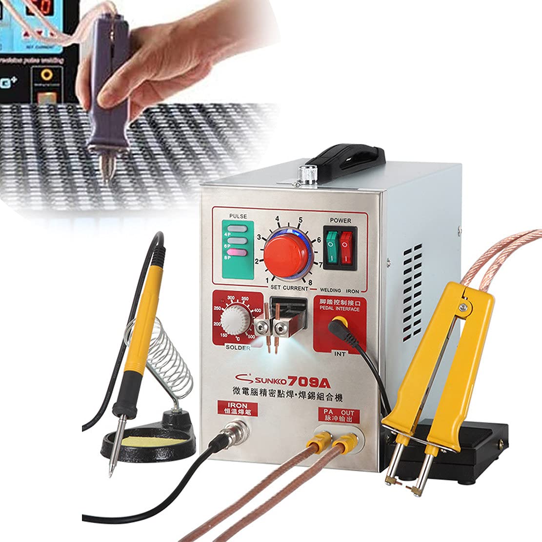 Machine de soudage par points 2.3KW pour batteries 18650 et chargeurs
