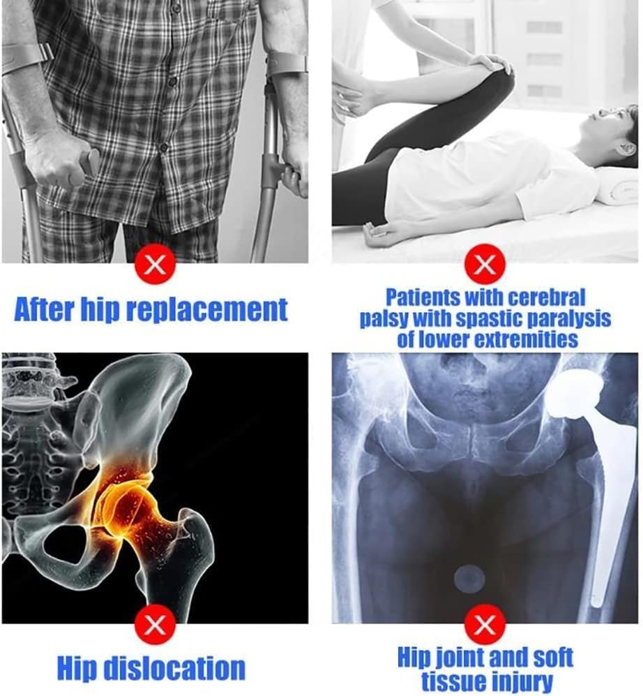 Miniatura 7 de Ortesis de abducción de cadera, estabilizador de cadera, ángulo de apoyo, altura ajustable y tamaño ajustables para un fácil movimiento y fijación