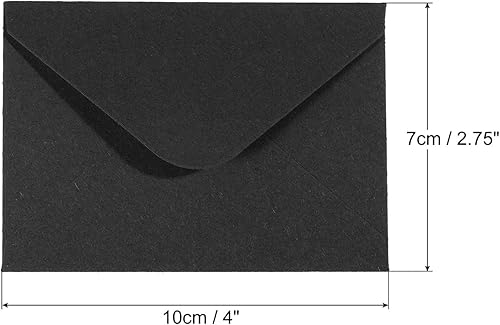 Miniatura 2 de PATIKIL Mini sobres, paquete de 50 mini sobres de tarjetas de regalo para tarjetas de visita para felicitaciones y bodas, color azul claro