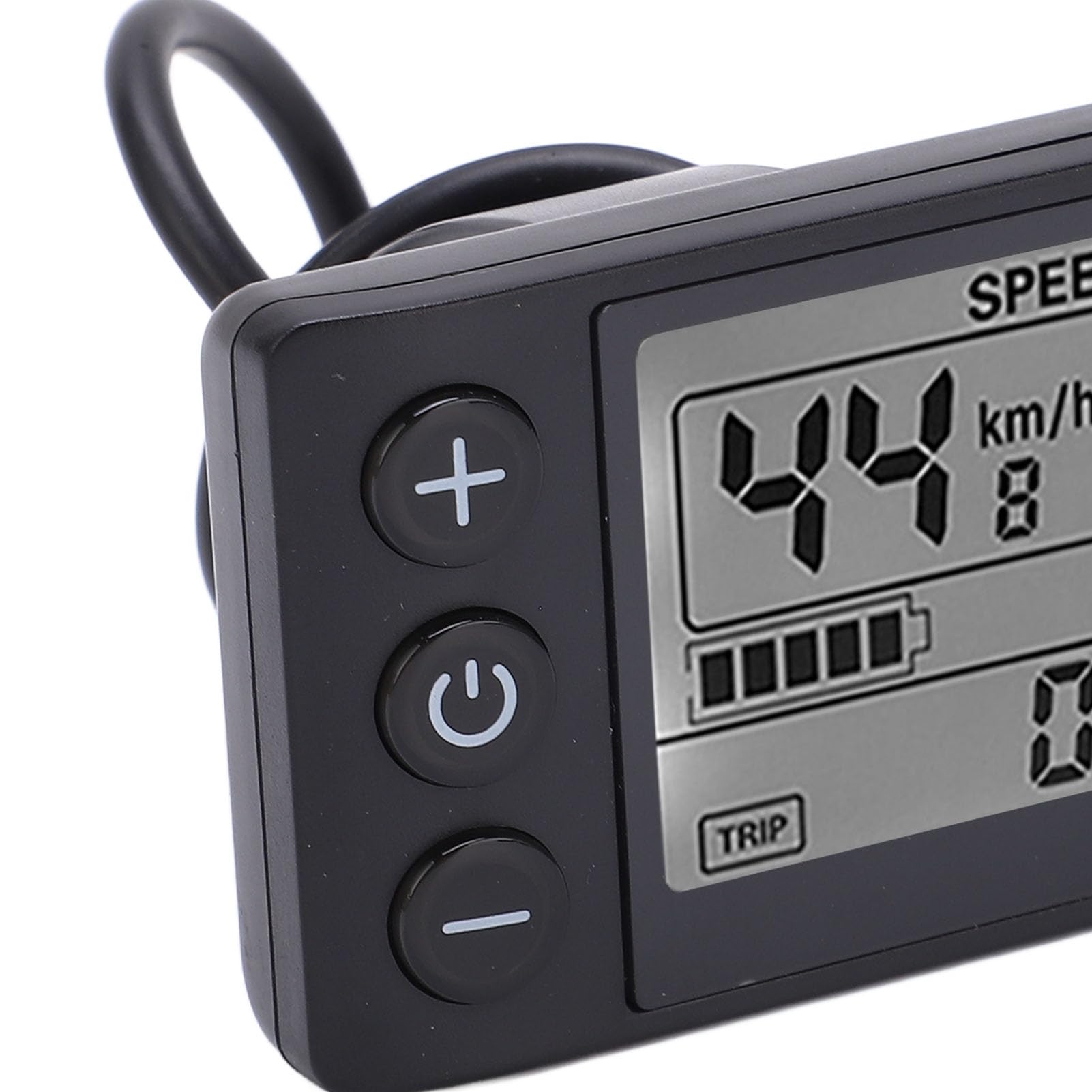 Aramox S866 LCD Display Controller 7 Polig S866 Display Elektrofahrrad LCD-Display Digital Mess Fahrradbildschirm mit ABS-Material Wasserdicht IP65 für 24 V 36 V 48 Spannung, 5pin