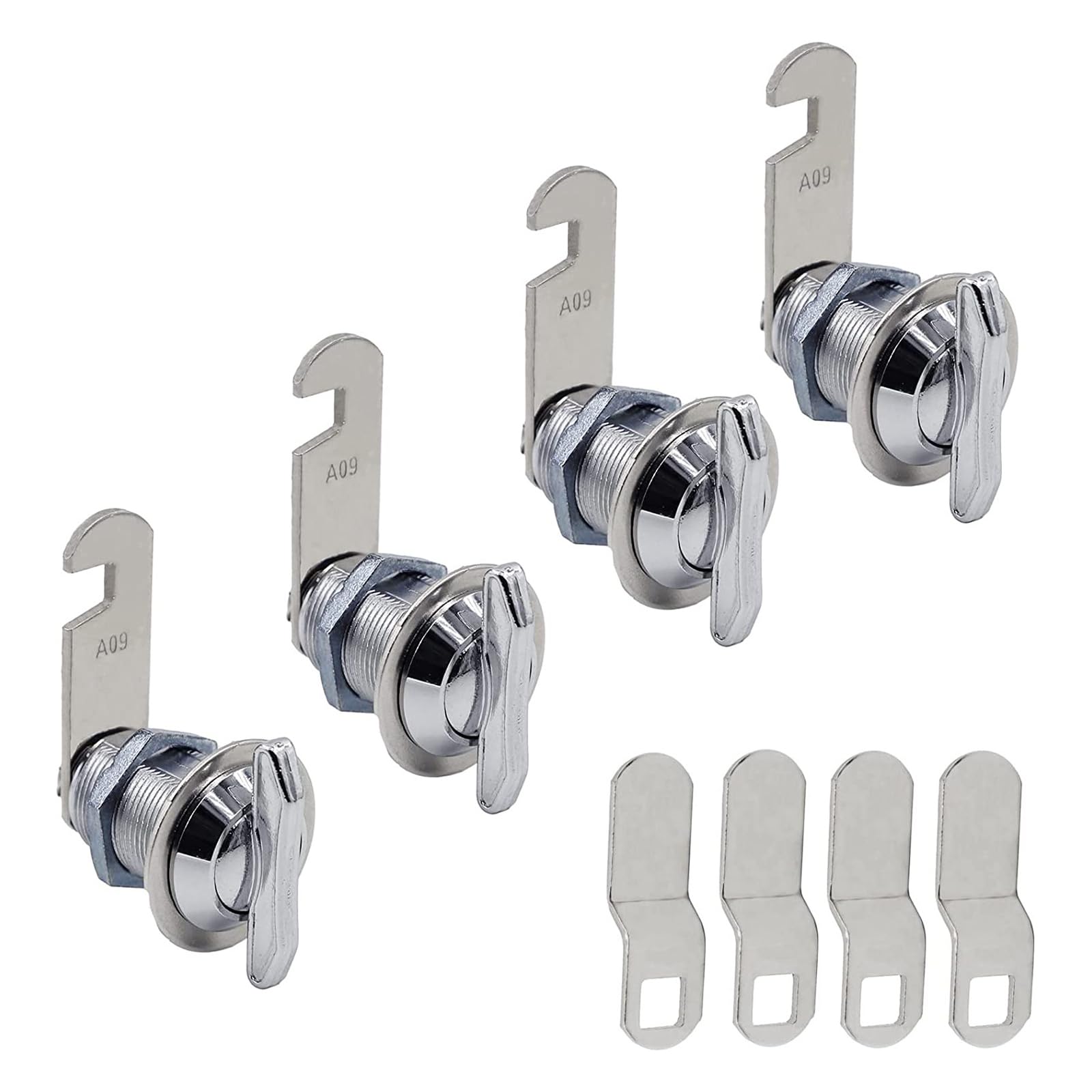 Keyless Thumb Turn Cams Latches 1inch / 5/8 Inch Offset Steel Thumb Operate Cabinet for Cabinet Mailbox Drawer Keyless Compartment Latches