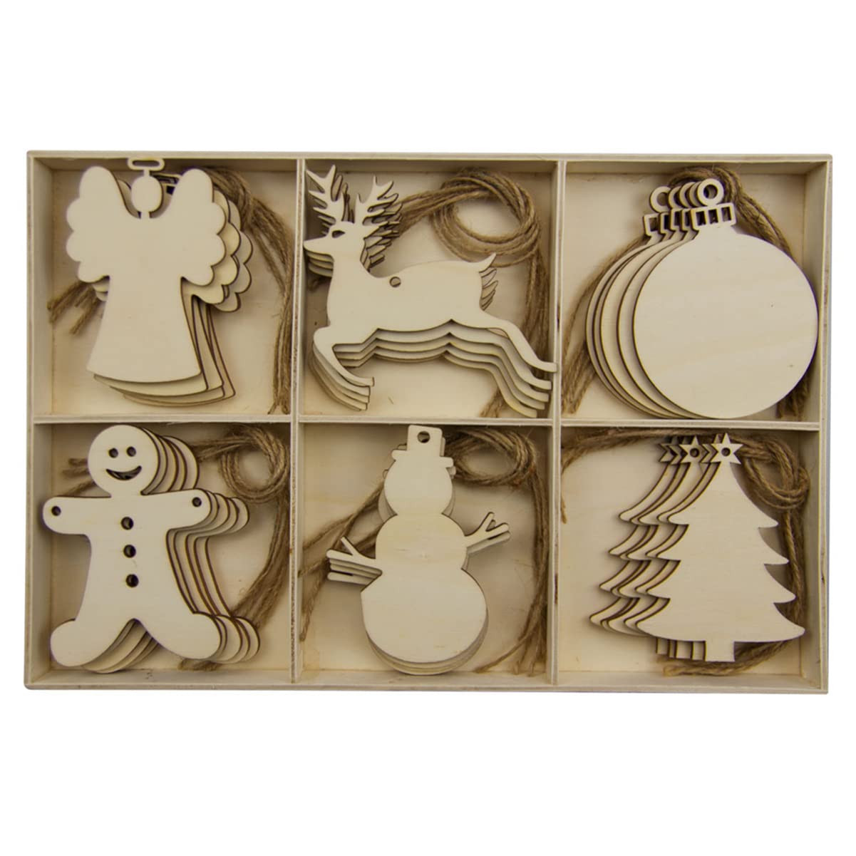 VILLCASE 90 Pz ciondolo per natale regalini fine festa halloween decorazioni natalizie per albero Ornamenti natalizi decorazioni da appendere all'albero accessori artigianali fai da te