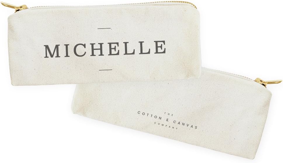 The Cotton & Canvas Co. Personalized Modern Name Small Cosmetic Case and Travel Pouch for Office and On the Go - Image 2