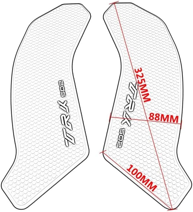 Miniatura 3 de Motocicleta para Benelli TRK 502 502X 2017 2018 2019 2020 2021 2022 2023 Protector de almohadilla de tanque, calcomanía de gas agarre de rodilla