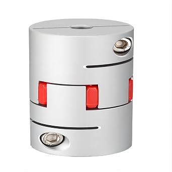 Aluminum Alloy Shaft Coupling Bore 12mm to 20mm D45mm L66mm Top Wire Clamp Plum Coupler High Torque Coupling Encoder Aluminum Coupler Star Coupling