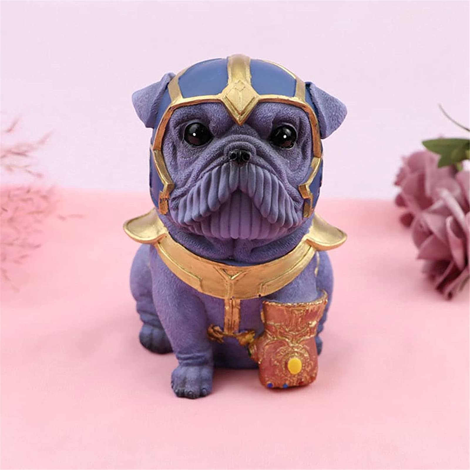 Amazon.co.jp: かわいいブルドッグ犬貯金箱ヒーローコーギーゴールデン