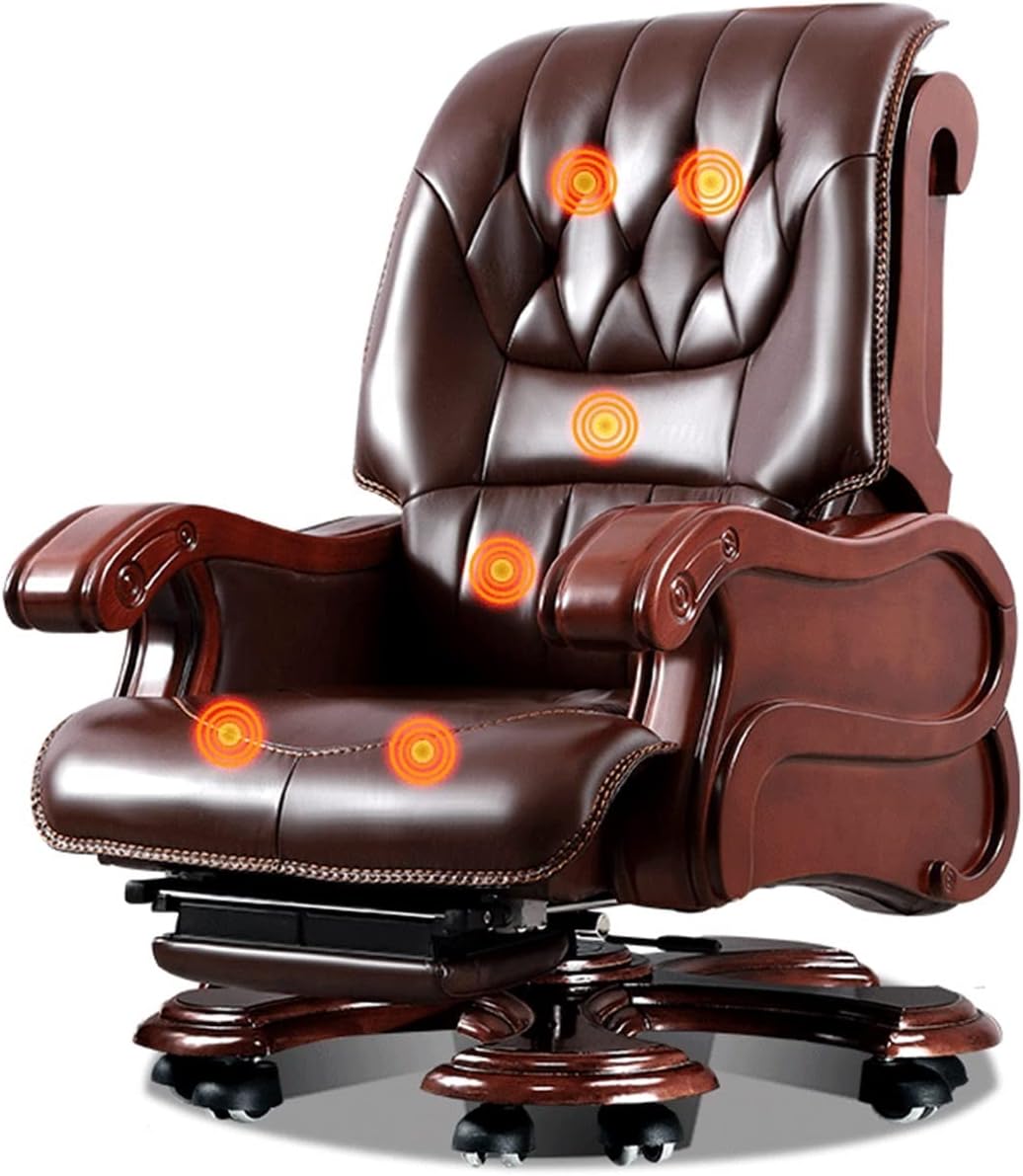 Home Office Desk Chairs, Boss Chair Cowhide Office Chairs, Swivel