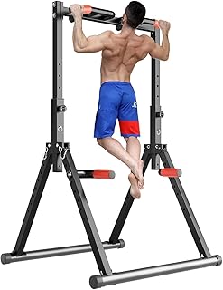 PTEROMYS Power Tower Pull Up Dip Station Assistive Trainer Multi-Function Home Gym Strength Training Fitness Equipment for...