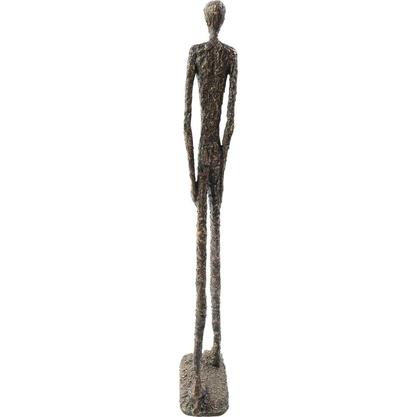 Kare Design Deko Objekt Art Man Bronze, Dekofigur, Skulptur, Tischaccessoires, Deko Figur fürs Wohnzimmer, Flur, Schlafzimmer, Accessoire, Deko für Regale oder Sideboards, 79x25x11 cm (H/B/T)
