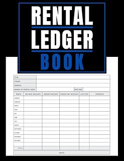 Rental Ledger Book: Rent Management Notebook | Landlord Rent Receipts | Landlord Rental Property Manager Journal | Rent Ledger Book | Keep Track and ... Income and Expenses Keeping Receipt Tracker