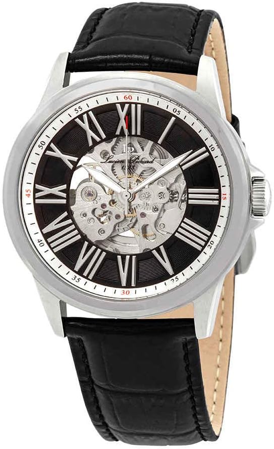 Lucien Piccard Men's Analogue Automatic Watch with Leather Strap LP-12683A-01