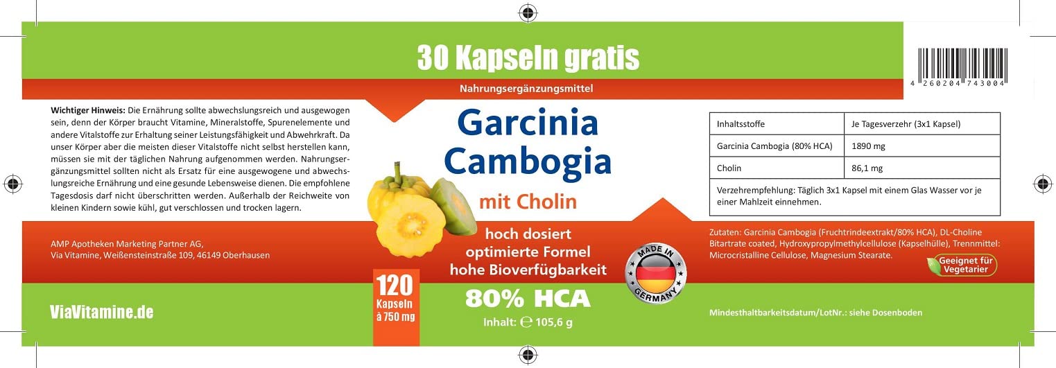 Garcinia Cambogia Sparangebot 2er Pack mit 80% HCA