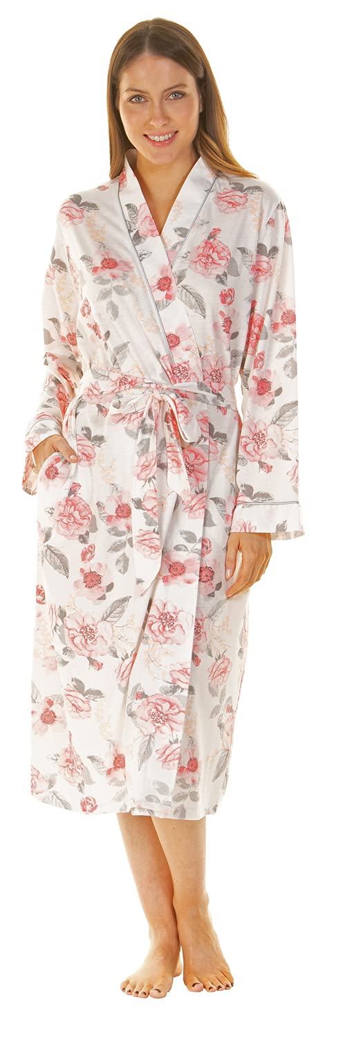 I Smalls Ladies Jersey Dressing Gown Bath Robe Chrysanthemum Print |  Desertcart BAHRAIN
