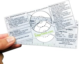 Car Dent Repair Pricing Guide Damage Evaluator | Helps Estimate Return Charges to Rental Car Company, Lease Turnback
